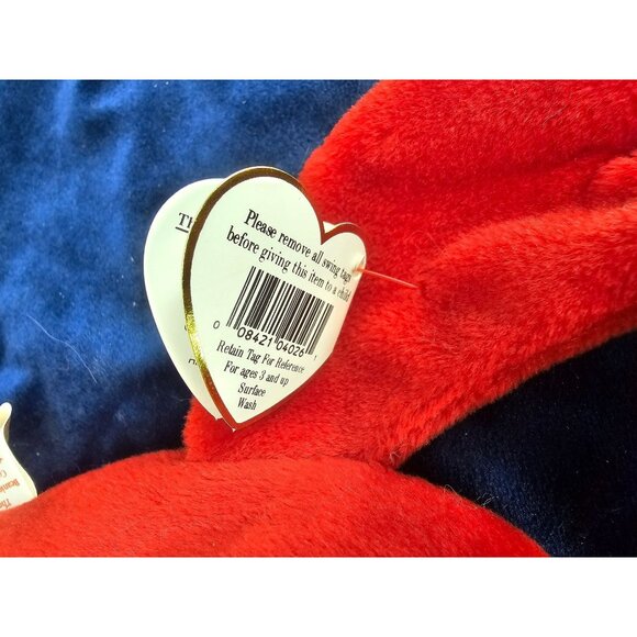 Ty Retired Beanie Baby Pinchers Style 4026 Tags 6-19-93 P.V.C Pellets 9 Inches - Picture 5 of 8